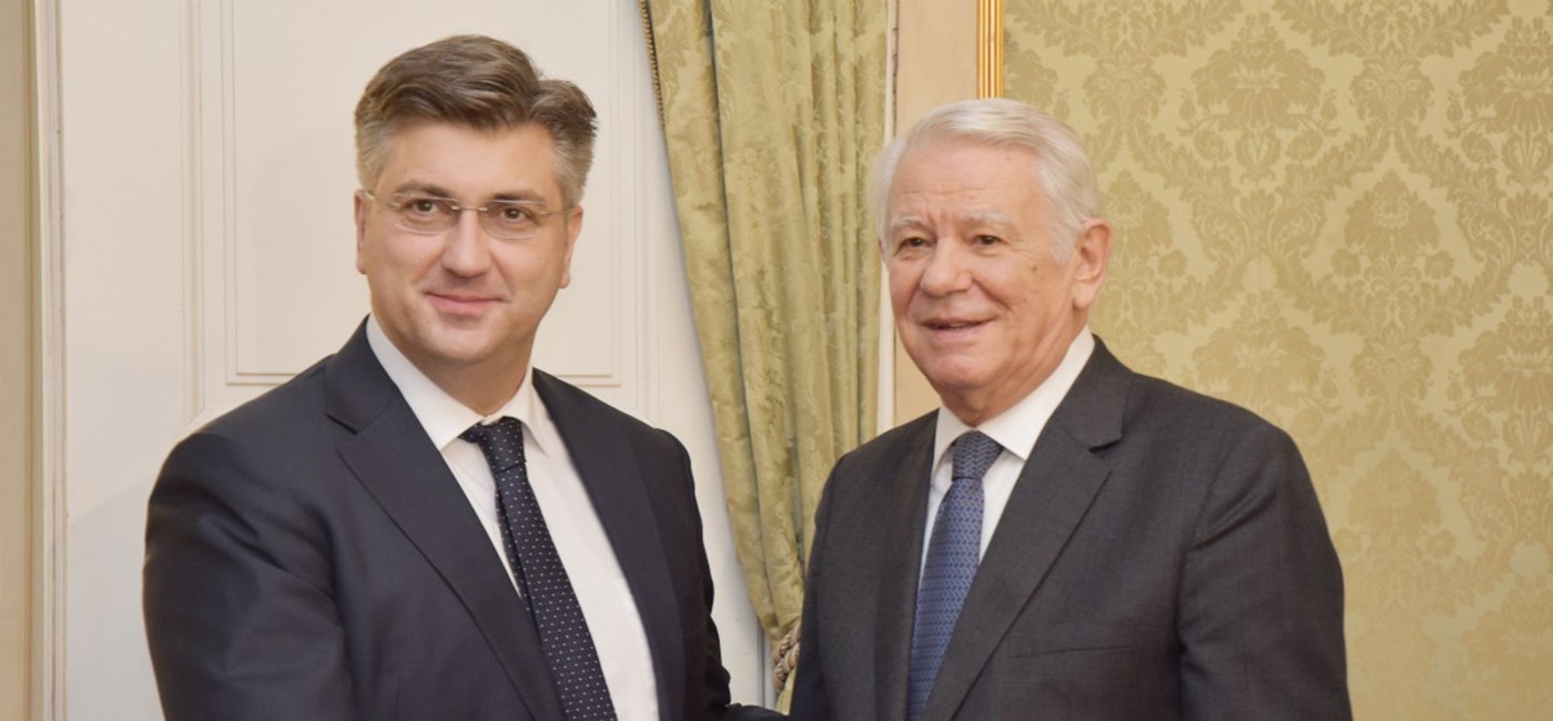 PM Plenkovic received Romanian FM